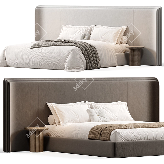 Elegant Calabria Bed by Frato 3D model image 4