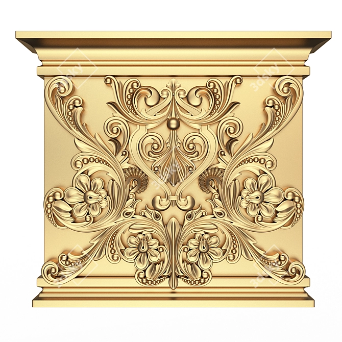 Carved Capital 3D Model 2015 3D model image 1