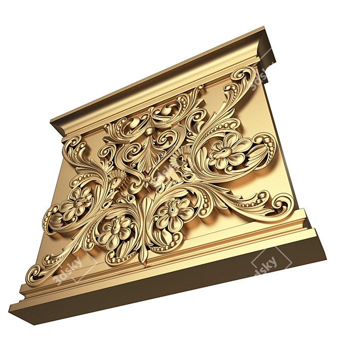 Carved Capital 3D Model 2015 3D model image 4
