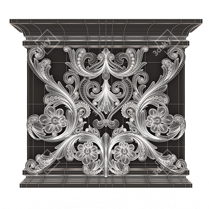 Carved Capital 3D Model 2015 3D model image 6