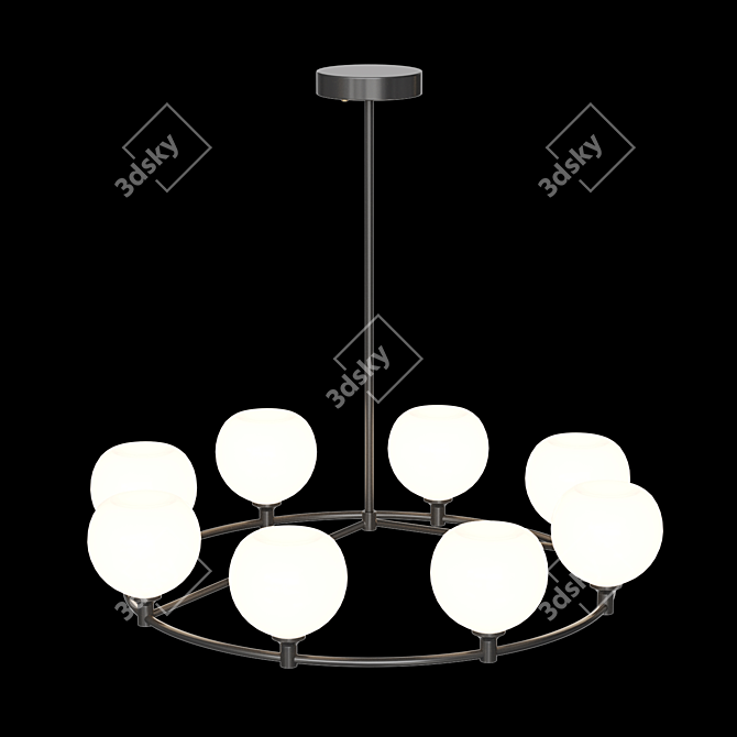 Modern Design Coachella Round Chandelier 3D model image 2