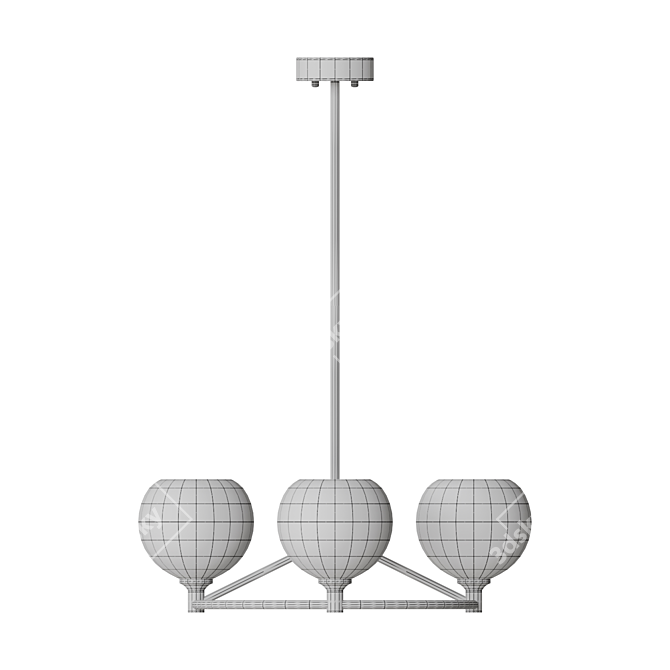 Modern Design Coachella Round Chandelier 3D model image 4