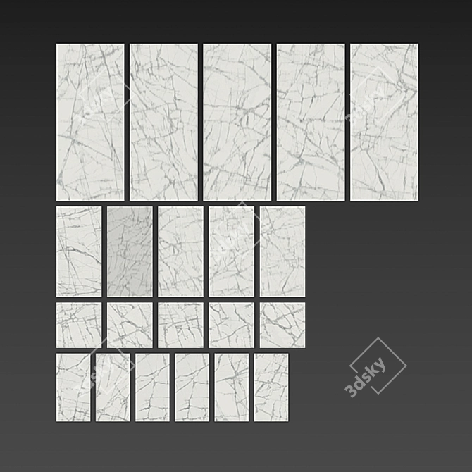 Italon Charme Deluxe White Tiles 3D model image 3