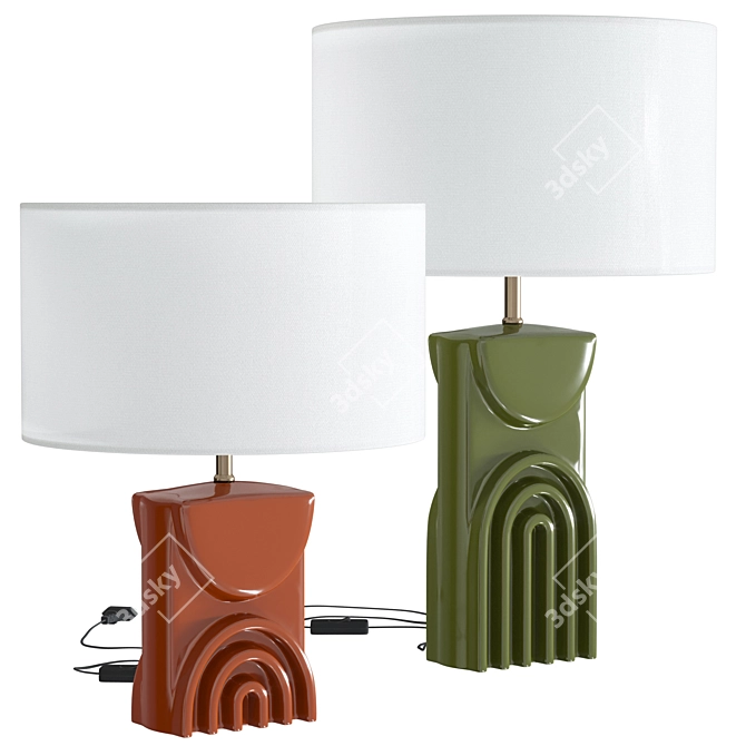 Topia Table Lamps, Laredoute 3D model image 1