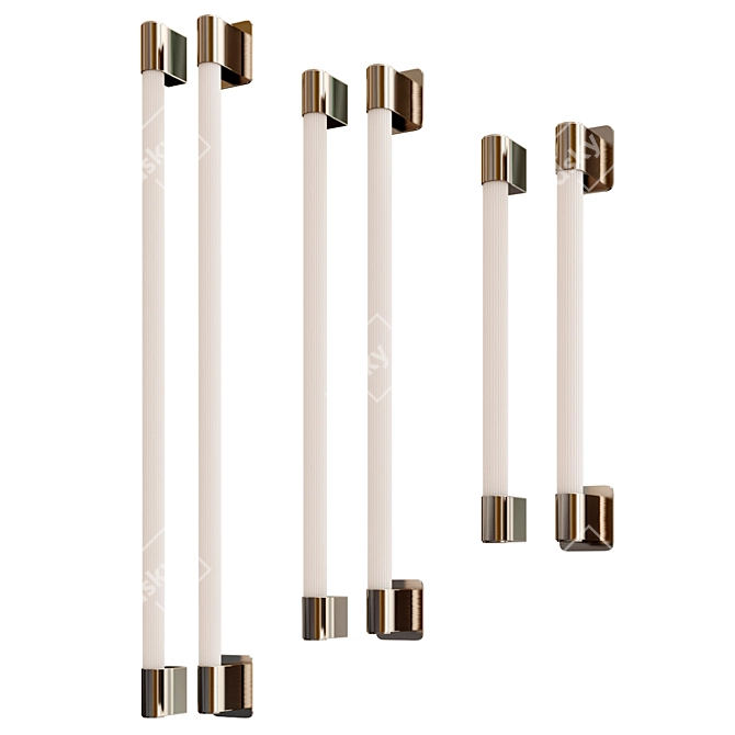 Sleek Modern Iwall Sconce 3D model image 1