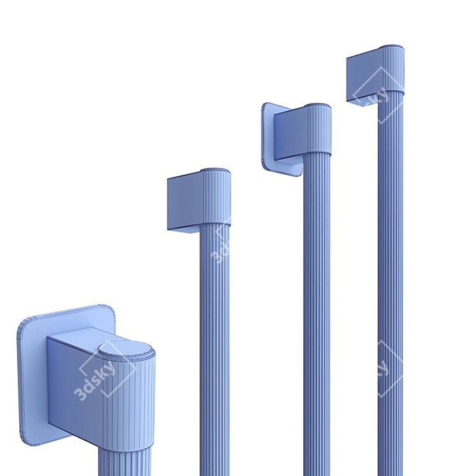 Sleek Modern Iwall Sconce 3D model image 3