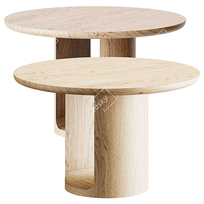 Round Luxury Dining Table Online 3D model image 1