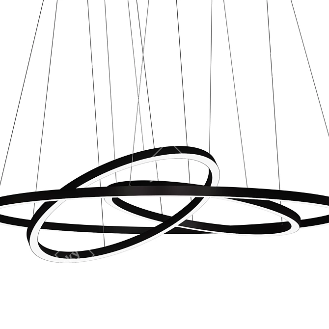 Zaplux Pendant Light Black 3D model image 2