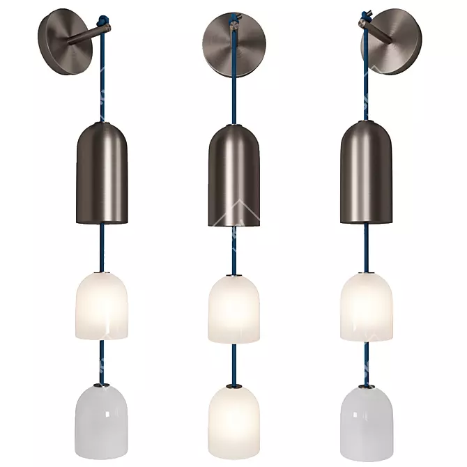 Elegant Lily Sconce Light 3D model image 1