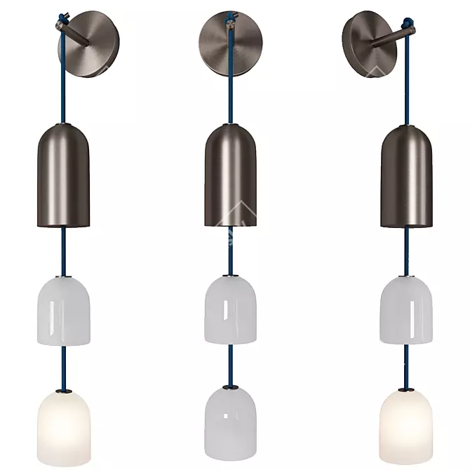 Elegant Lily Sconce Light 3D model image 2