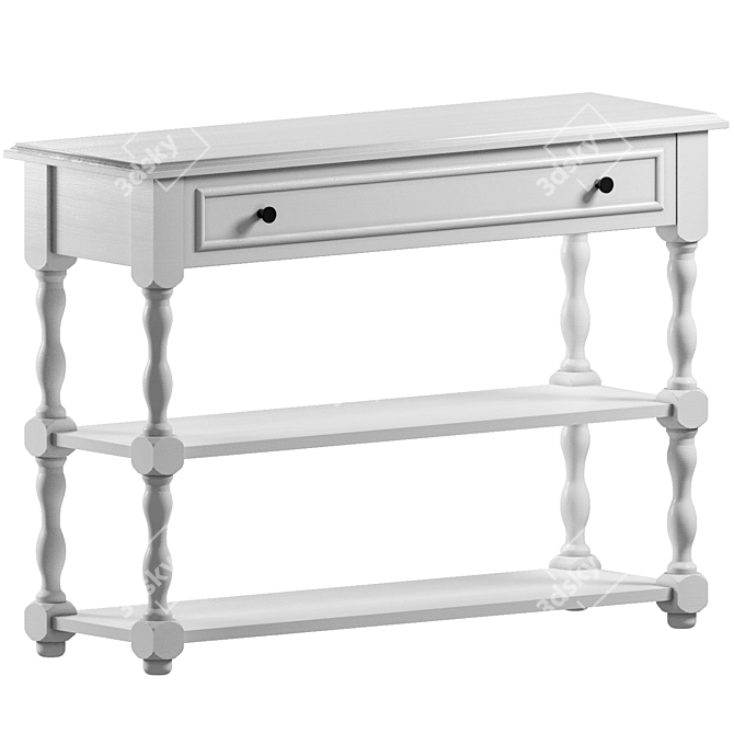 Elegant Nottingham Console Table 3D model image 1