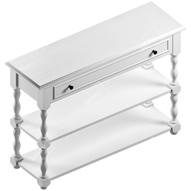 Elegant Nottingham Console Table 3D model image 2