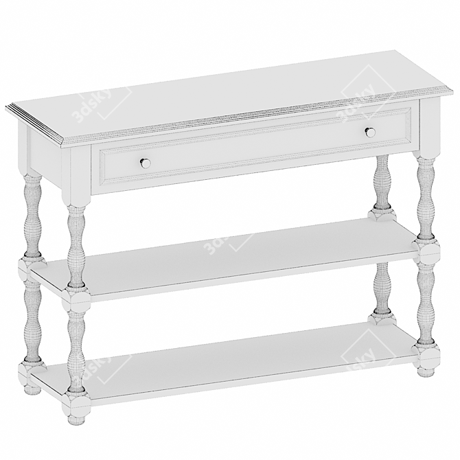 Elegant Nottingham Console Table 3D model image 3