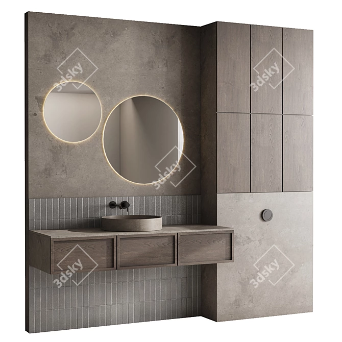 Fauset Inbani Set 109: Bathroom Elegance 3D model image 1