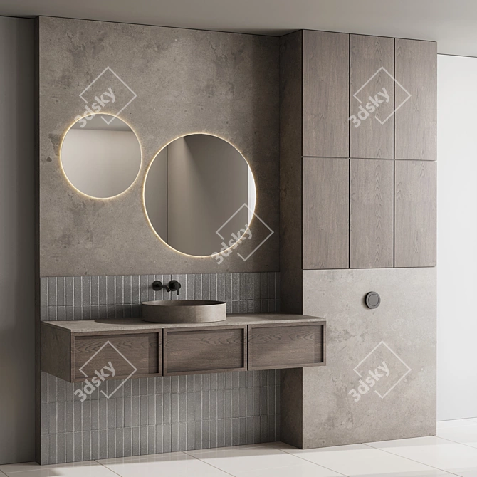 Fauset Inbani Set 109: Bathroom Elegance 3D model image 2