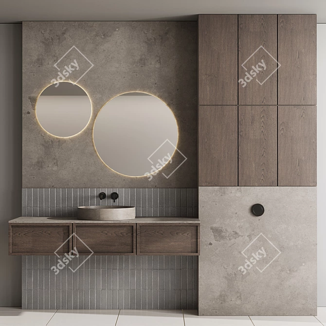 Fauset Inbani Set 109: Bathroom Elegance 3D model image 3