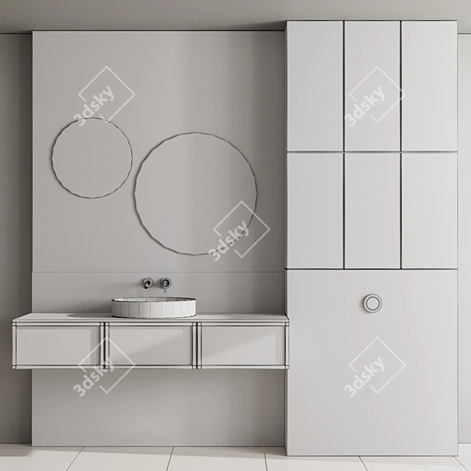 Fauset Inbani Set 109: Bathroom Elegance 3D model image 7