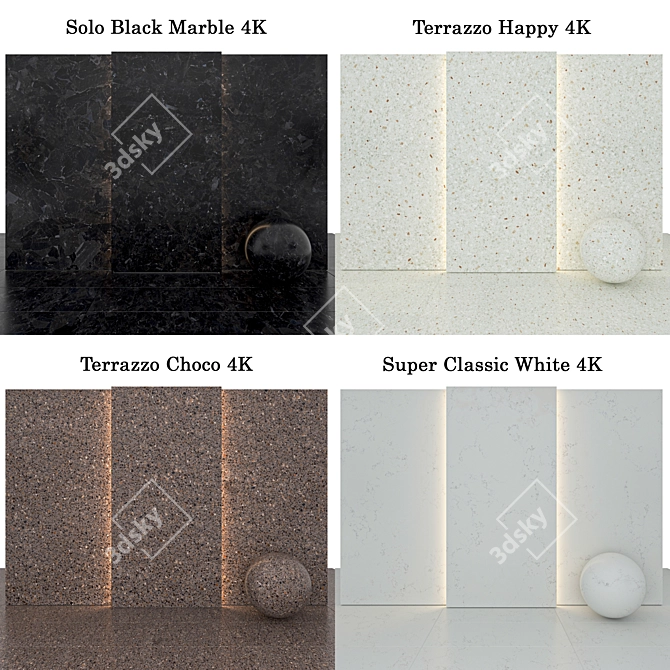 Luxury Marble Collection 111 3D model image 3