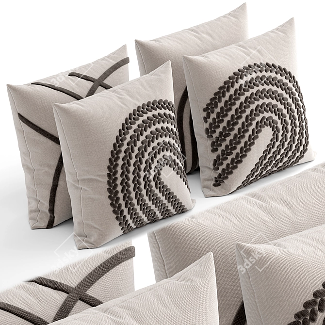 Luxury Decorative Cushion 22 3D model image 2