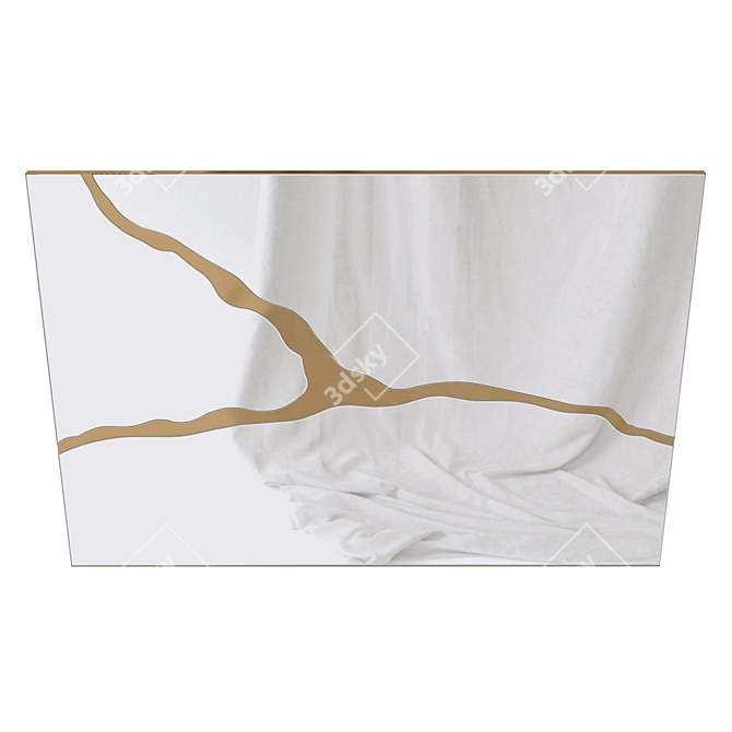 Gold Decor Wall Mirror | Garda 3D model image 2