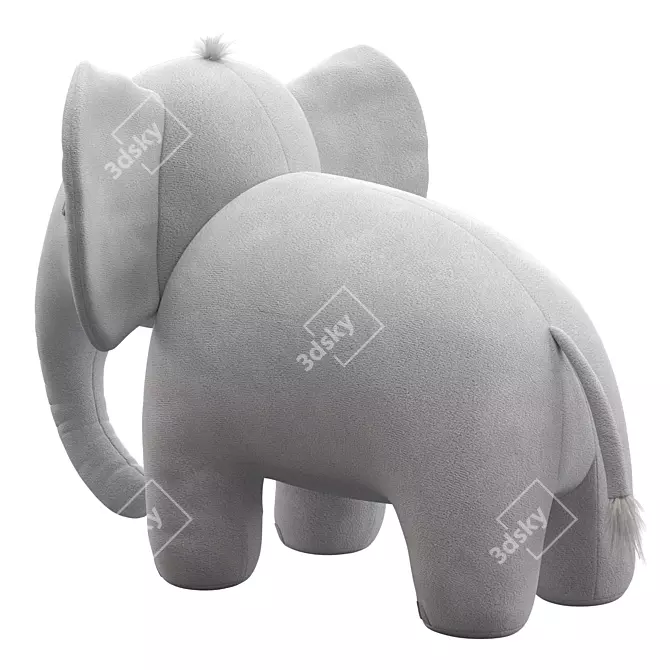 Plush Elephant Toy by HM 3D model image 5