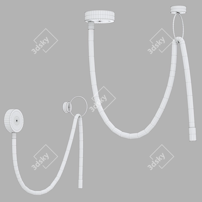 Flex Belt LED Light Fixture 3D model image 2