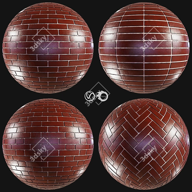 PBR Brick Materials Pack Vol12 3D model image 1
