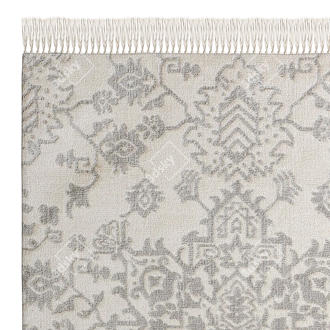 Elias Grey Rug: Modern Elegance 3D model image 2