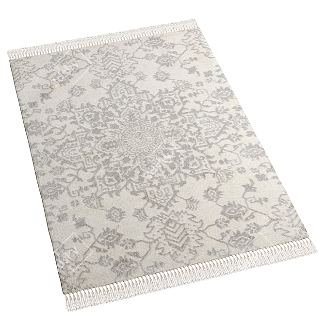 Elias Grey Rug: Modern Elegance 3D model image 3
