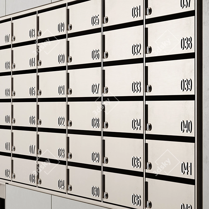 Hall Mailboxes 3D model image 4