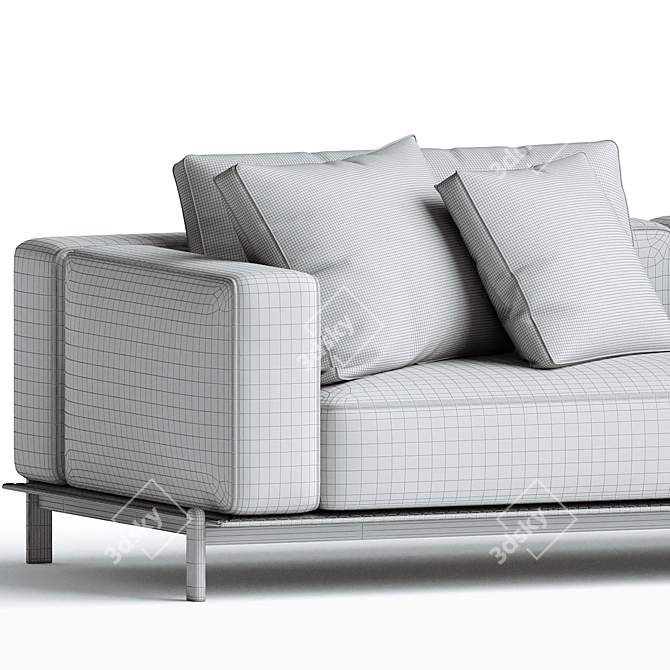 Modular Poliform Brera Sofa Set 3D model image 5