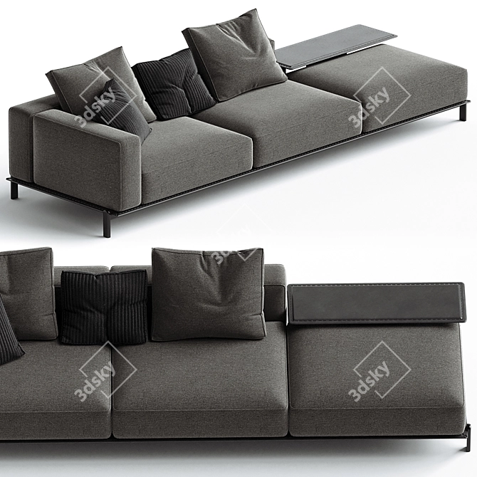 Modern Brera Sofa Set System 3D model image 2