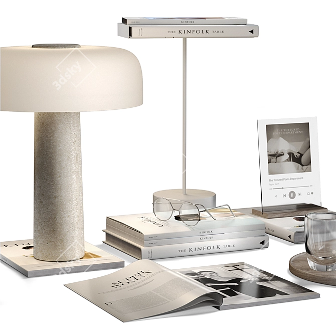Kinfolk Decor Set: Lifestyle Essentials 3D model image 3