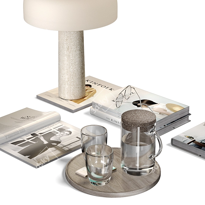 Kinfolk Decor Set: Lifestyle Essentials 3D model image 4
