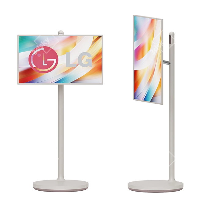 Portable LG StanbyME TV Display 3D model image 1