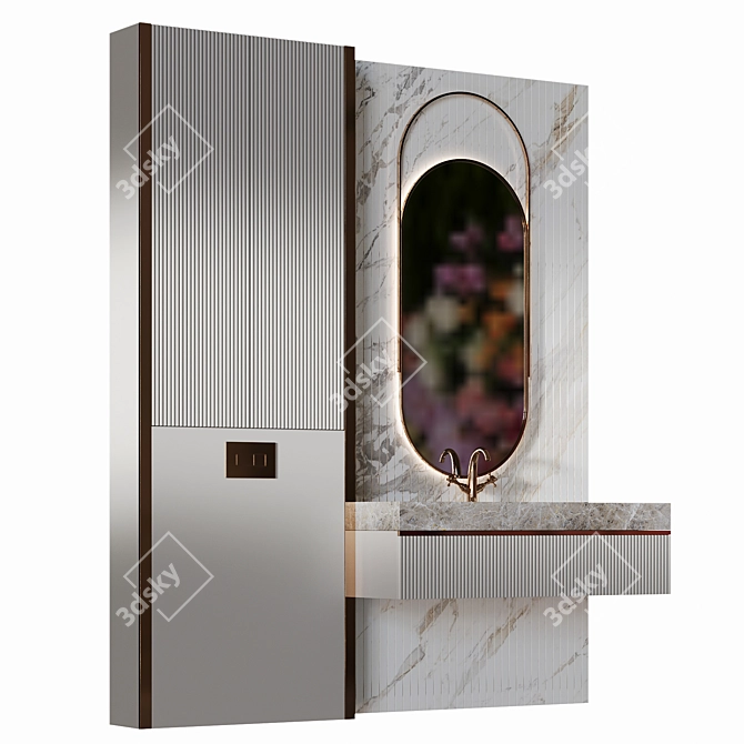 Luxury Spa Bath Set 19 3D model image 2