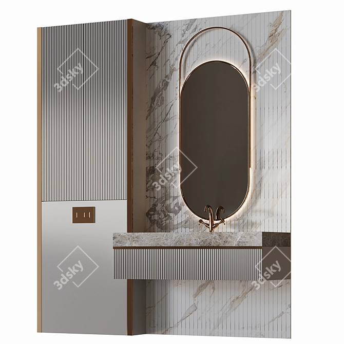 Luxury Spa Bath Set 19 3D model image 3