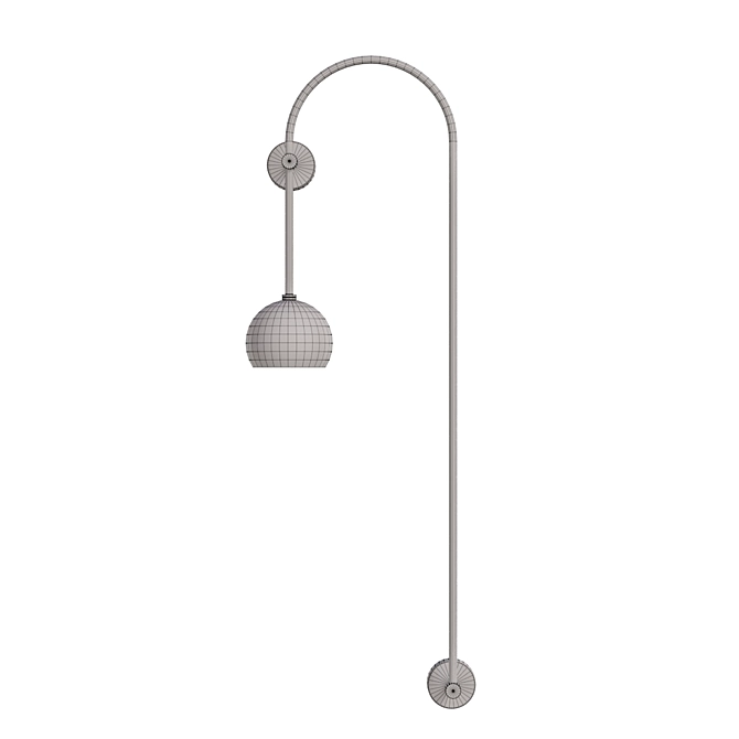 Modern Wall Light 3D Model 3D model image 4