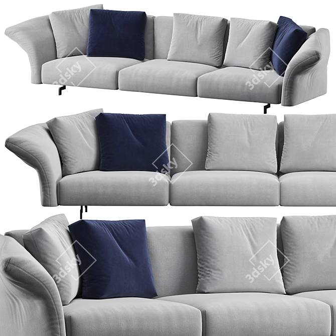 Modern Dambo Sofa by B&B Italia 3D model image 1