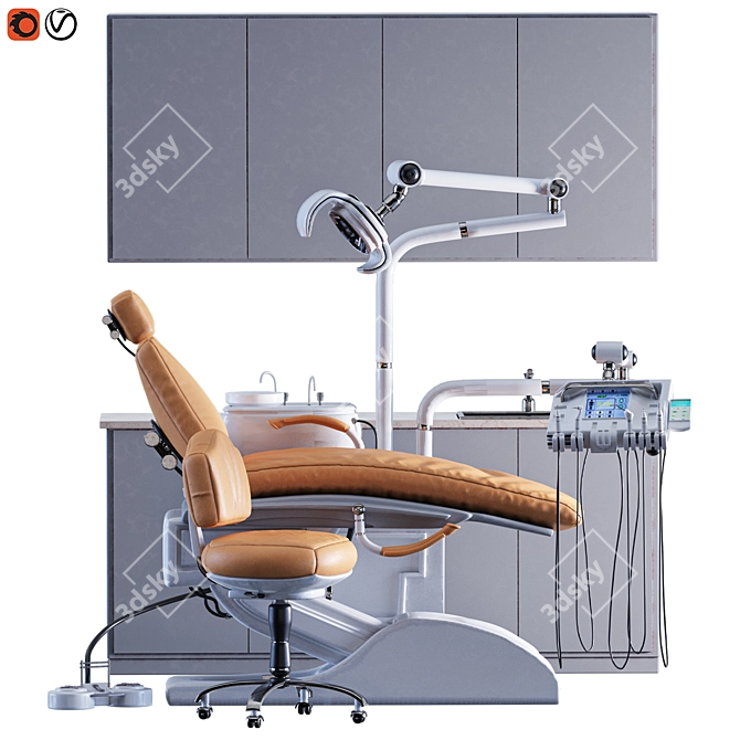 Dental Chair 01 Multifunctional Furniture 3D model image 1