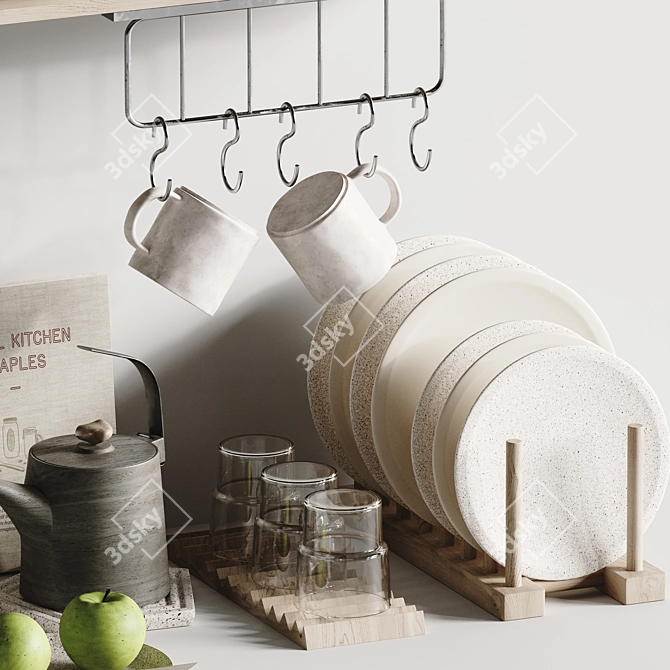 Modern Kitchen Set 2015 Collection 3D model image 3