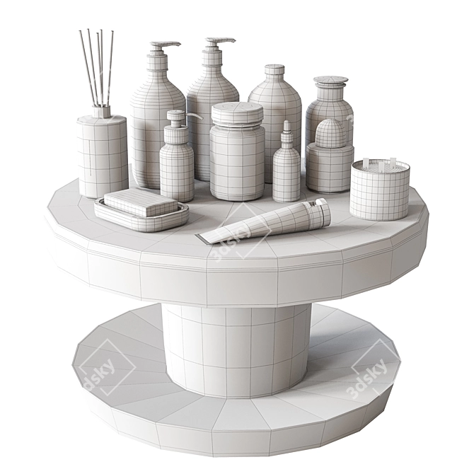 Bathroom Accessory Set 100 3D model image 6