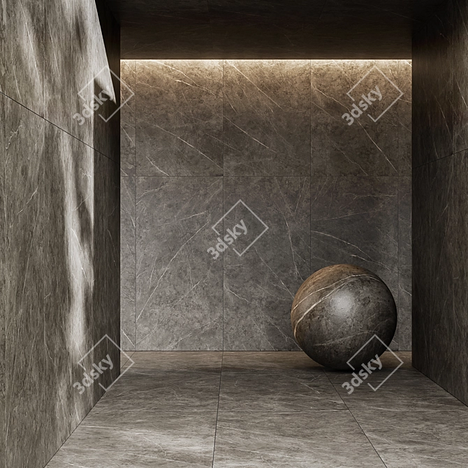 Italon Charme-Evo Antracite Porcelain Tile 3D model image 1