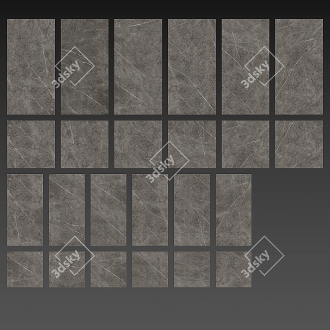 Italon Charme-Evo Antracite Porcelain Tile 3D model image 3