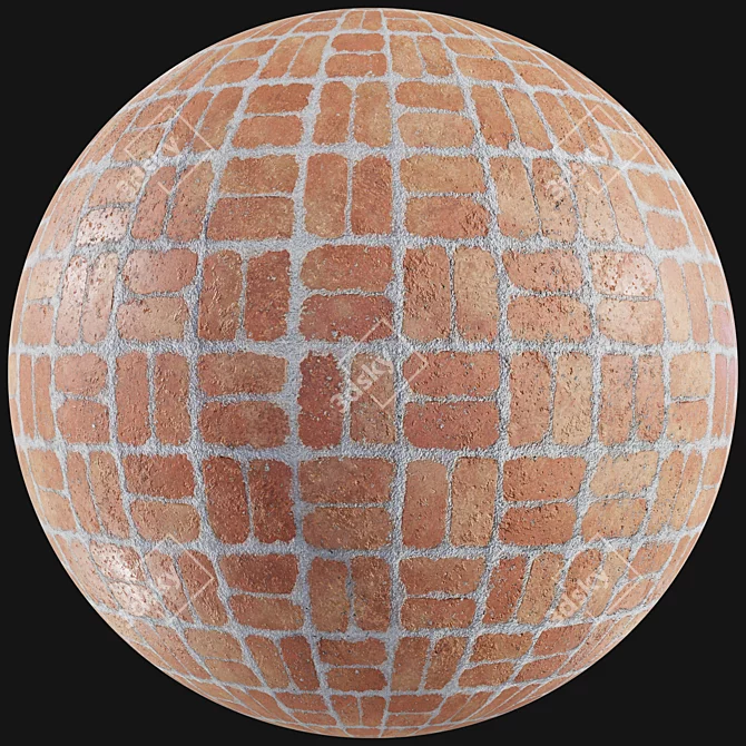 Seamless PBR Brick Material Pack 3D model image 5