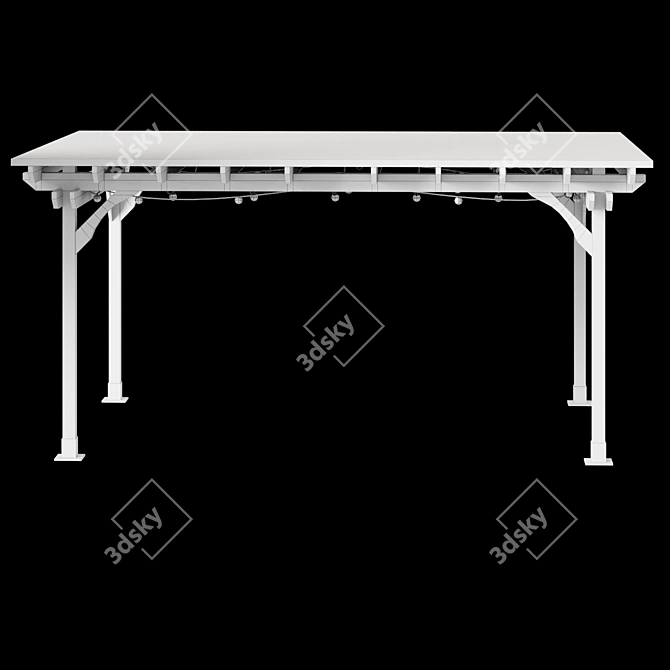 Provençal Pergola with Efficiency 3D model image 10