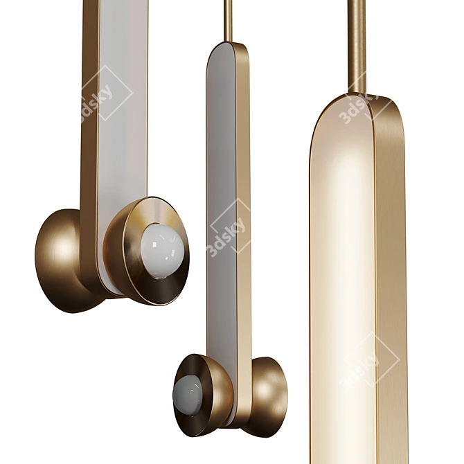 Cosmic Elegance Pendant Light 3D model image 2