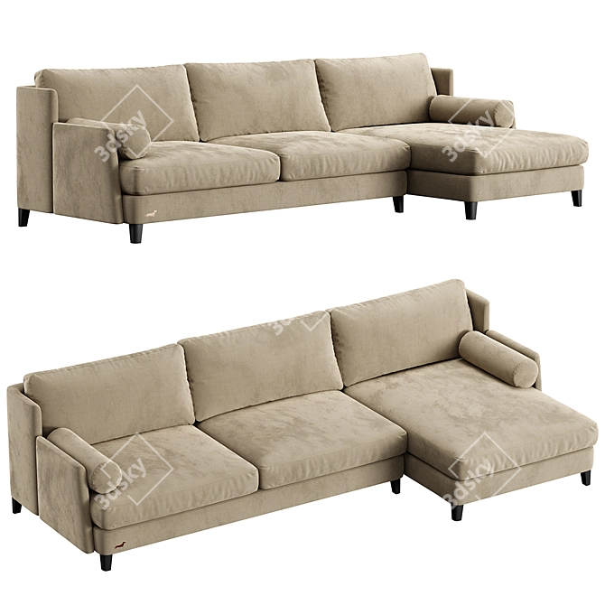 Corner Sofa Polo Sofaclub 3D model image 1