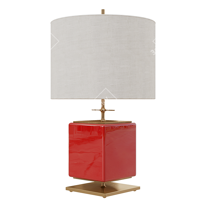 Elegant Beekman Table Lamp 3D model image 13