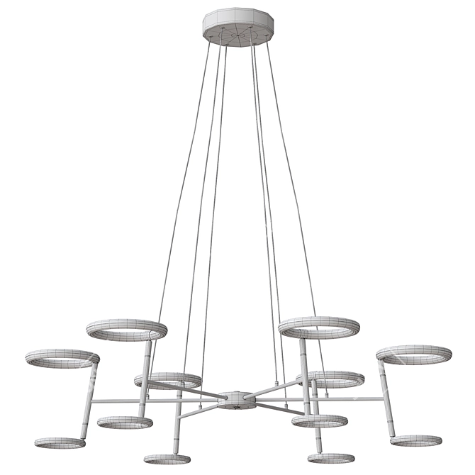 Modern Odeon LED Pendant Light 3D model image 2